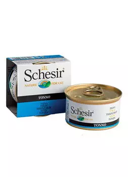 SCHESIR Корм влаж.тунец д/кошек 85г