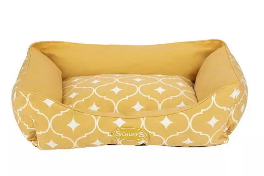 SCRUFFS Лежак для животных с бортиками "Casablanca", горчичный, 82х78х17 (Великобритания)!