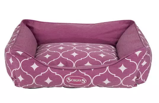 SCRUFFS Лежак для животных с бортиками "Casablanca", сиреневый, 65х50х15см (Великобритания)!