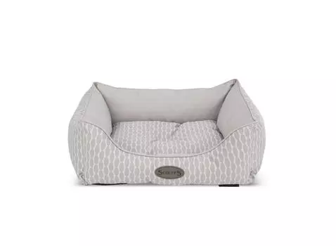 SCRUFFS Лежак для собак с бортиками "Siesta", серый, 90*70см