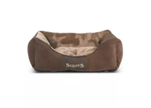 SCRUFFS Лежак для животных с бортиками "Chester", шоколад, 90х70x23см (Великобритания)