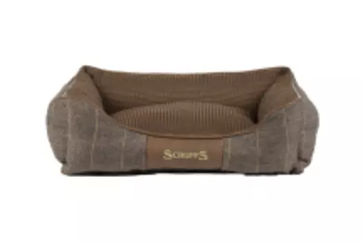 SCRUFFS Лежак для животных с бортиками "Windsor", коричневый, 90х70х26см (Великобритания)!
