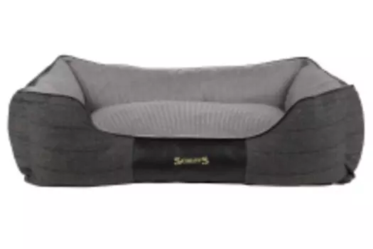 SCRUFFS Лежак для животных с бортиками "Windsor", серый, 90х70х26см (Великобритания)!
