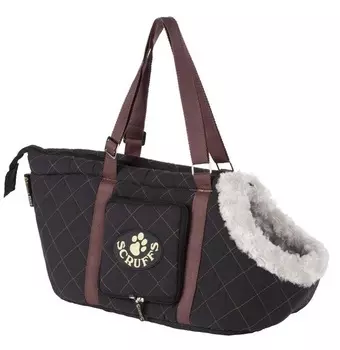 SCRUFFS Сумка - переноска для собак "Wilton", черная, 38х20х24см (Великобритания)