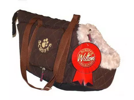 SCRUFFS Сумка - переноска для собак "Wilton", коричневая, 38х20х24см (Великобритания)