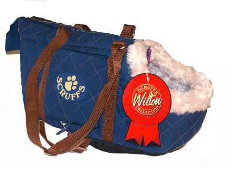 SCRUFFS Сумка - переноска для собак "Wilton", синяя, 38х20х24см (Великобритания)