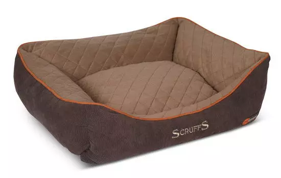 SCRUFFS Лежак для животных с бортиками "Thermal Box Bed", черный, 90х70х21см (Великобритания)