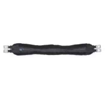 SHIRES ARMA Подпруга для лошади "SupaFleece Contour" с резинками, 125 см, чёрный