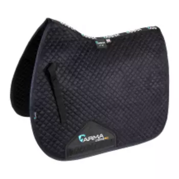 SHIRES ARMA Вальтрап для лошади универсальный велюровый "SUEDE", 17-18", черный (Великобритания)