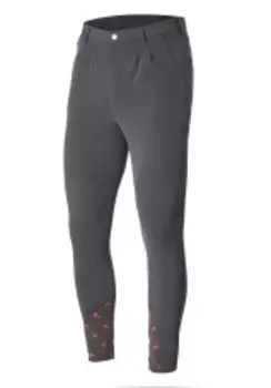 SHIRES AUBRION Бриджи мужские для верховой езды с коленной силиконовой леей "Walton", 50, серый