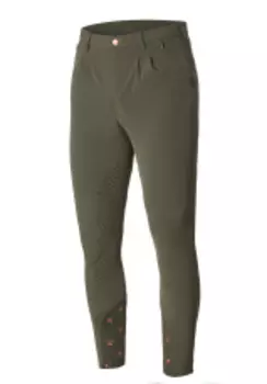 SHIRES AUBRION Бриджи мужские для верховой езды с коленной силиконовой леей "Walton", 48, оливковый