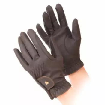 SHIRES AUBRION Перчатки для верховой езды "Training", S, коричневый, пара (Великобритания)