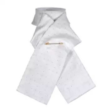 SHIRES Галстук для соревнований не требующий завязывания, L, белое золото (Великобритания)!