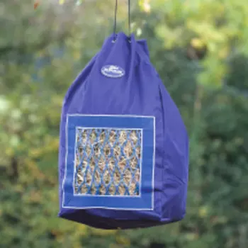 SHIRES Кормушка для левады "HAY BAG", синий, 28х38х71см (Великобритания)
