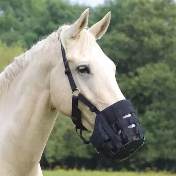 SHIRES Намордник для выпаса лошади "Comfort", FULL, черный