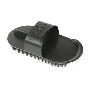 SHIRES Скребница пластиковая для лошади, красный (Великобритания)