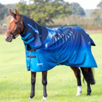 SHIRES TEMPEST Попона прогулочная для лошади с капором "Original Lite", 600D, 0g, 165, скелет (Велик