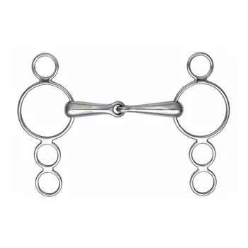 SHIRES Трензель для лошади "Олимпийский" с одним сочленением, 11.5см (Великобритания)