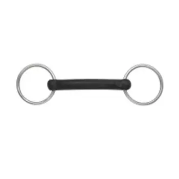 SHIRES Трензель для лошади резиновый, жесткий, со стальным сердечником, 14см (Великобритания)