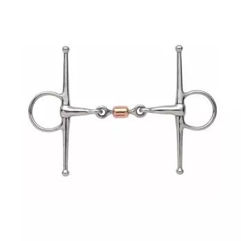SHIRES Трензель для лошади с усами восьмерка с медной конфетой, 13.5 см (Великобритания)