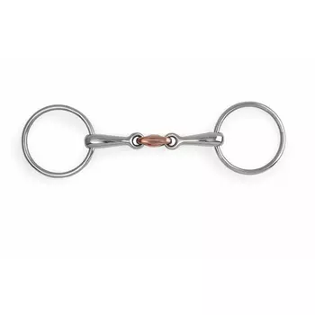 SHIRES Трензель для лошади восьмерка с медной конфетой, 14см (Великобритания)
