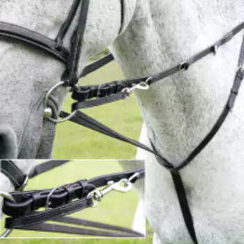 SHIRES Velociti Балансирующий повод (повод Тодемана), COB, черный (Великобритания)