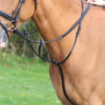 SHIRES Velociti Мартингал для лошади, PONY, чёрный (Великобритания)