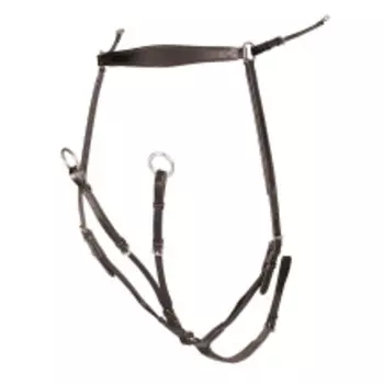 SHIRES Velociti Мартингал с подперсьем для лошади, FULL, коричневый