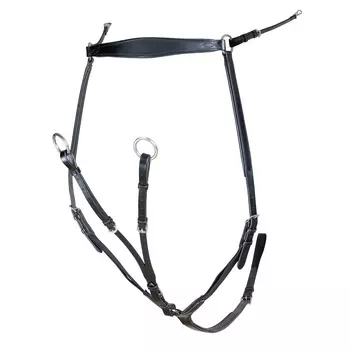 SHIRES Velociti Мартингал с подперсьем для лошади, XFULL, коричневый