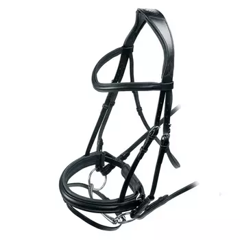 SHIRES Velociti Оголовье для лошади выездковое, XFULL, чёрный (Великобритания)