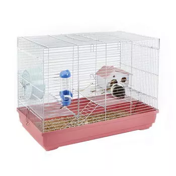 SKY Little Zoo Клетка для грызунов "Herbie", розовая, 58х41х34см (Великобритания)