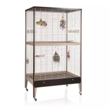 SkyRus Клетка для малых птиц "Happy Home 99 B", choco-vanile, 99х71х170