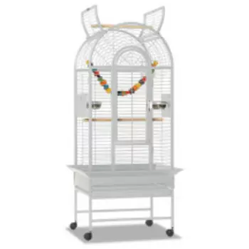SkyRus Клетка для птиц "Birdcage Haiti Platinum", светло-серый, 86х76х161см