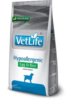 FARMINA Vet Life Dog Hypoallergenic Корм сух.яйцо,рис д/собак при аллергии 12кг