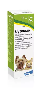 СУРОЛАН Капли д/лечения отитов и дерматитов 15мл