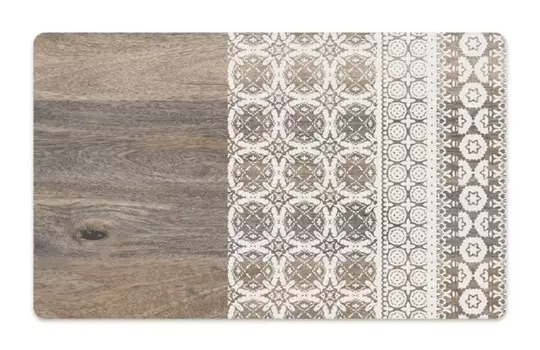 TARHONG Коврик под миски "Moroccan Wood", древесный с рисунком, 48х29см