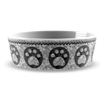 TARHONG Миска для животных "Granite Paw", серая, 17х5.9см/950мл