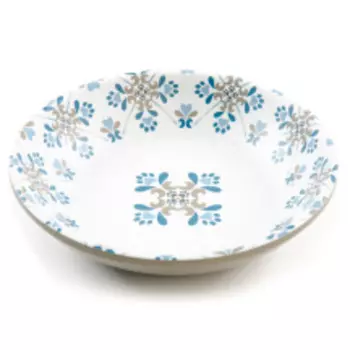 TARHONG Миска для животных "Pawsitano", белая с рисунком, 13.3х2.8см/180мл