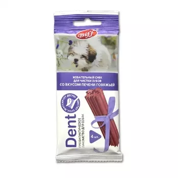 TIT BIT Biff Dent Снек жевательный с говяжей печенью д/мелких пород собак 1шт 40г