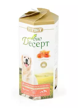 TIT BIT Био-десерт печенье с лососем стандарт д/собак 350г