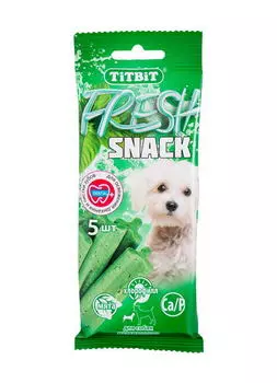 TIT BIT Fresh Снек д/чистки зубов д/мелких пород собак 55г
