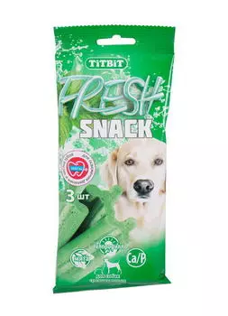 TIT BIT Fresh Снек д/чистки зубов д/средних пород собак 150г