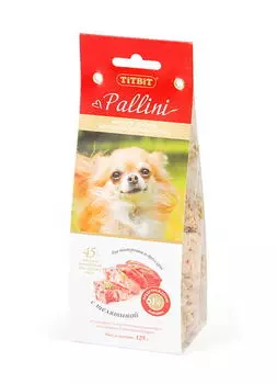 TIT BIT Печенье Паллини с телятиной д/собак 125г