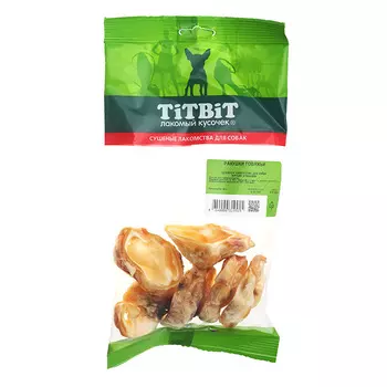 TIT BIT Ракушки говяжьи - мягкая упаковка д/собак 62г