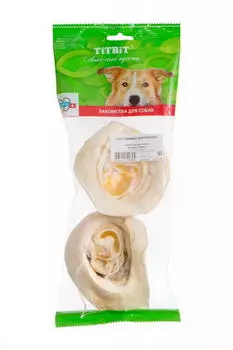 TIT BIT Ухо говяжье внутреннее - мягкая упаковка д/собак 81г