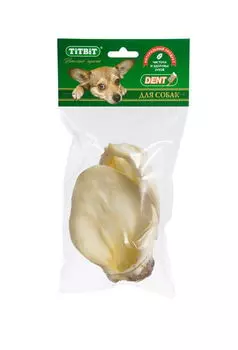 TIT BIT Ухо телячье - мягкая упаковка д/собак 46г