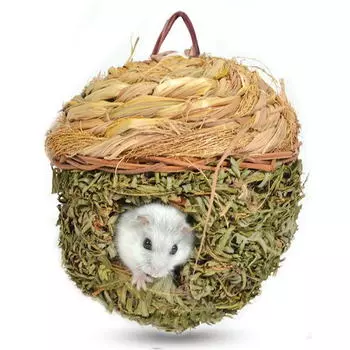 TRIOL Дом плетеный с круглой крышей д/птиц 150мм PT6047,