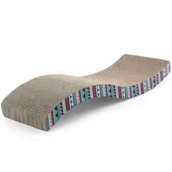 TRIOL Когтеточка-лежанка Волна гофрокартон 530*205*85мм