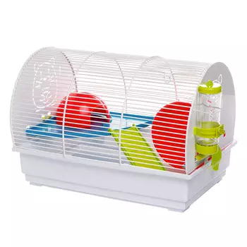 VOLTREGA Клетка для грызунов (111), белая, 39х25.5х27см (Испания)