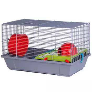 VOLTREGA Клетка для грызунов (148), серая, 50.5х28х30см (Испания)